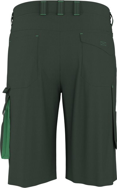 Parkside Herren Arbeitsshorts aus Poly-Cotton in Grün mit reflektierenden Details - Bild 1