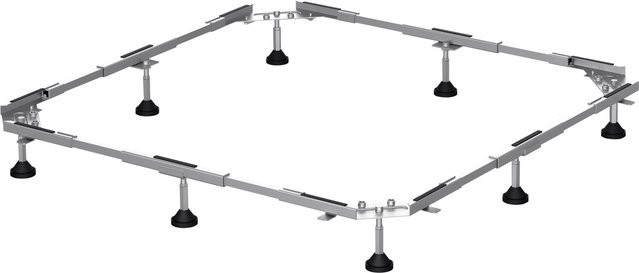 Bette Fuß-System für Steel Duschwannen in Silber, B/B: 90 x 90 cm - Bild 1
