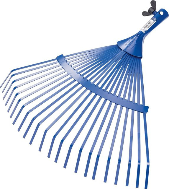 LUX-TOOLS Fächerbesen aus Stahl mit 22 Zinken, Breite: 41,5 cm - Bild 1
