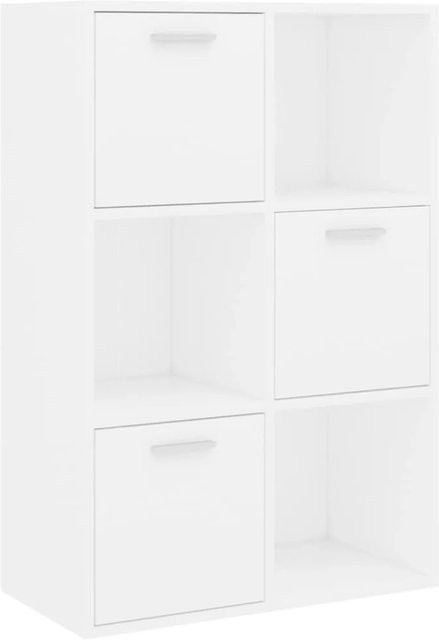 vidaXL Lagerschrank aus Holzwerkstoff in Weiß, B/T/H: 60 x 29,5 x 90 cm - Bild 1