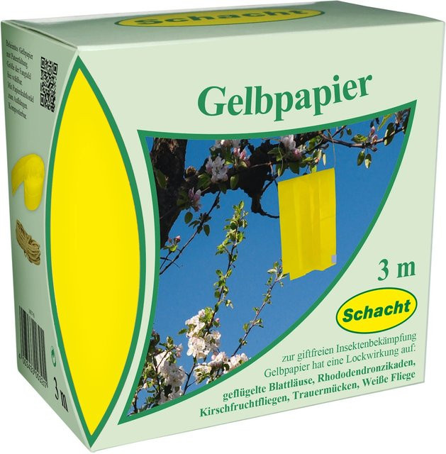 Schacht Gelbpapier zur Insektenbekämpfung für Garten und Gewächshaus, 3 m - Bild 1