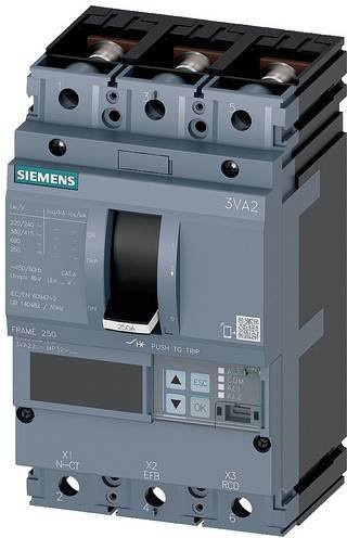Siemens 3VA2220-5MP32-0AA0 Leistungsschalter in Grau mit einem Einstellbereich von 80 - 200A und einer maximalen Schaltspannung von 690 V/AC - Bild 1