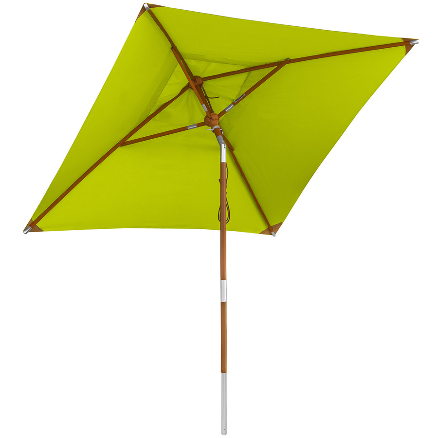 anndora Sonnenschirm quadratisch knickbar mit Winddach und UV-Schutz, Farbe: Apfelgrün/Limette, B x B: 200 x 200 cm - Bild 1