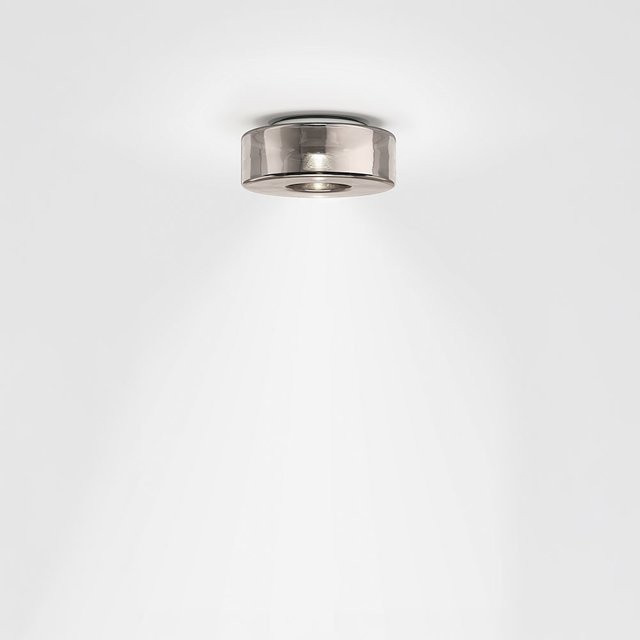 Serien Lighting Curling Ceiling XS LED-Deckenleuchte mit Glasschirm in Neusilber und warmweißem Licht (3000K) - Bild 1