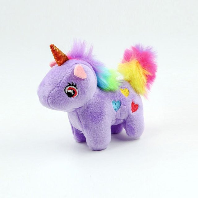 Linyi toy Einhorn Plüschschlüsselanhänger, 10cm, ab 14 Jahre - Bild 1