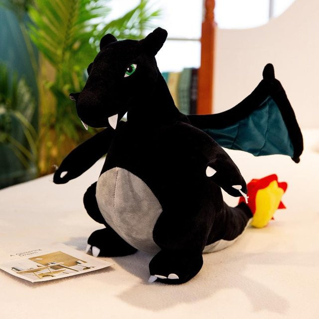Yiran toy 1 Pokemon Charizard Dragonite, Plüsch, schwarz, 23cm - Bild 1