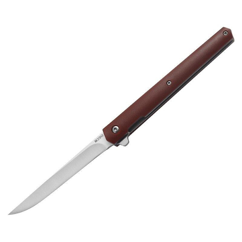 JYi Küchenmesser aus M390 Stahl als Ausbeinmesser und Obstmesser mit Massivholzgriff in Schwarz, Rot oder Braun - Bild 2