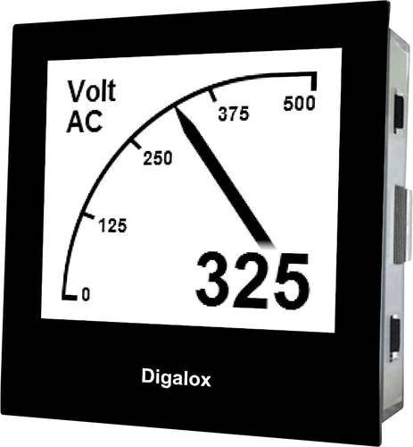 TDE Instruments Digalox DPM72-AV2 Digitales Einbaumessgerät in Schwarz - Bild 1