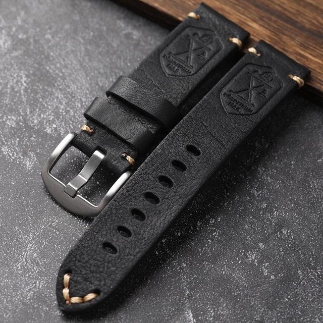 Uhrenarmband Rindsleder, Braun, Herren - Bild 1