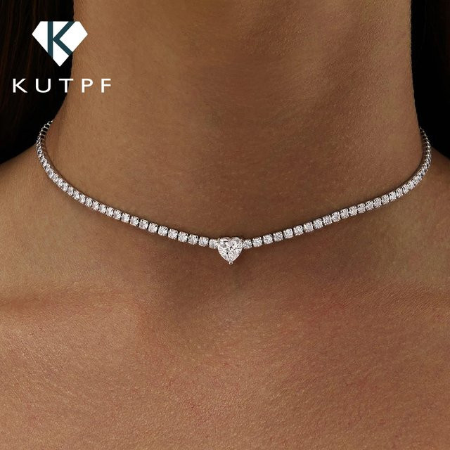KUTPF Halskette, 925 Silber, Diamant, Damen - Bild 1