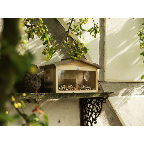 Siena Garden Eichhörnchen-Futterstation aus Kiefernholz in Beige, B/H/T: 21 x 25 x 39 cm - Bild 2