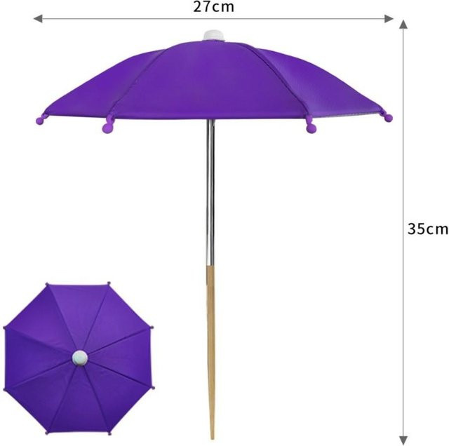 DYSkunbao Winddichter Pflanzen Sonnenschutz Mini Pflanzenschirm in Violett - Bild 1