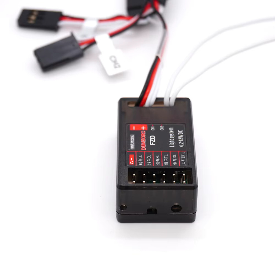 DUMBORC FZD Simulationslicht-Controller, RC Drift Car Zubehör, 12 LED-Lichtsystem-Kit - Bild 3
