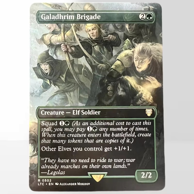 HOLO39-1-E-G TCG Magischer Proxy Exalted Sunborn Faerie Mastermind Filigree Vector Galadhrim Brigade, German - Bild 1