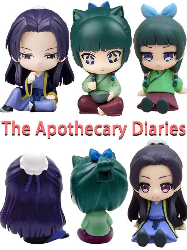 Bandai Die Apothekerin Maomao und Jinshi Mini Figuren Q-Version, mehrfarbige Anime-Modelle aus Kunststoff, Höhe: 12 cm - Bild 5
