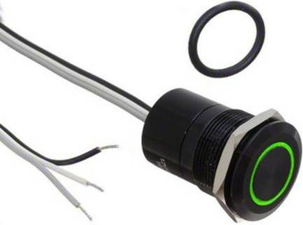 Bulgin Drucktaster Push Button in Schwarz MC19MOBRG Bulk - Bild 1