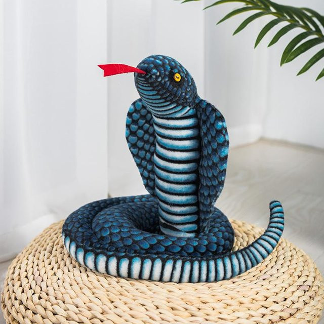 Yiran Health & Beauty Kobra und Python Schlange Plüschtier, 110/130cm - Bild 1