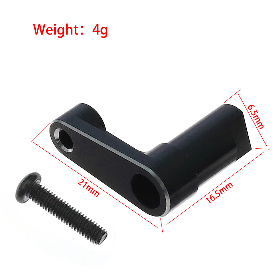 Tamiya SW-01 Aluminium-Lenkarm-Upgrade, Metall, Schwarz, Zubehör - Bild 2
