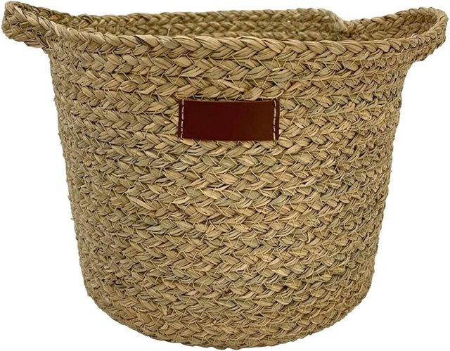 Pocoline Korb aus Seagrass in Beige und Braun mit offener Webstruktur - Bild 1