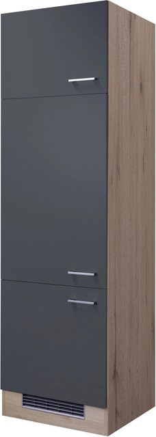 Flex-Well Küchen-Geräteumbauschrank Morena in Basaltgrau matt, B/H/T: 60 x 200 x 57 cm - Bild 1