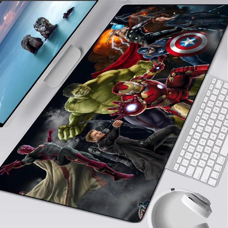 Marvel Avengers Gaming Mauspad XXL aus Gummi in Schwarz und Multicolour für Laptop und Computer - Bild 4