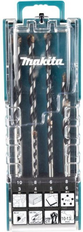 Makita TCT Multibohrer Set für Mauerwerk, 8-teilig, Carbide Tipped - Bild 2