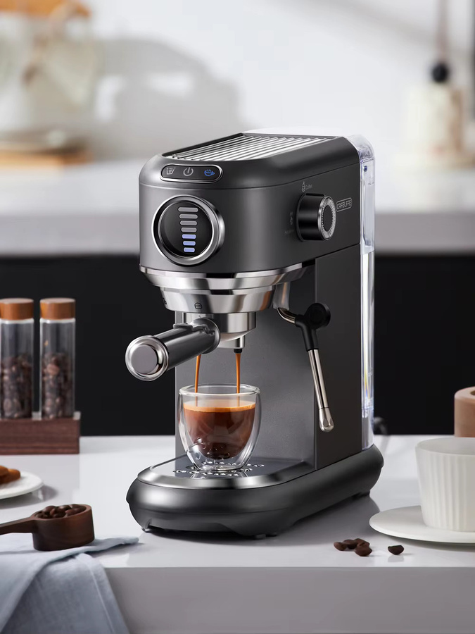 CAFELFFE MK-601F 4-in-1 Espresso-Kaffeemaschine mit Milchaufschäumer, 19 Bar Kapselmaschine für Nespresso Original, ESE-Pads und Kaffeepulver mit 7-stufiger Kaffeevolumenregulierung, 1450W - Bild 8