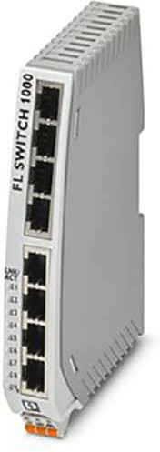Phoenix Contact FL SWITCH 1008N Industrial Ethernet Switch, 100 Mbit/s, Grau - Bild 1