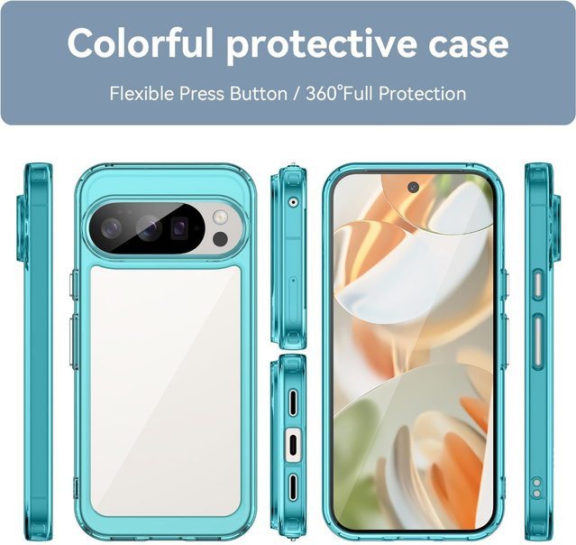 Lionxi Harte Handyhülle aus Acryl für Google Pixel 10 Pro XL 9 Pro XL 8 Pro 7 Pro und weitere Modelle, Bunt und Transparent - Bild 1