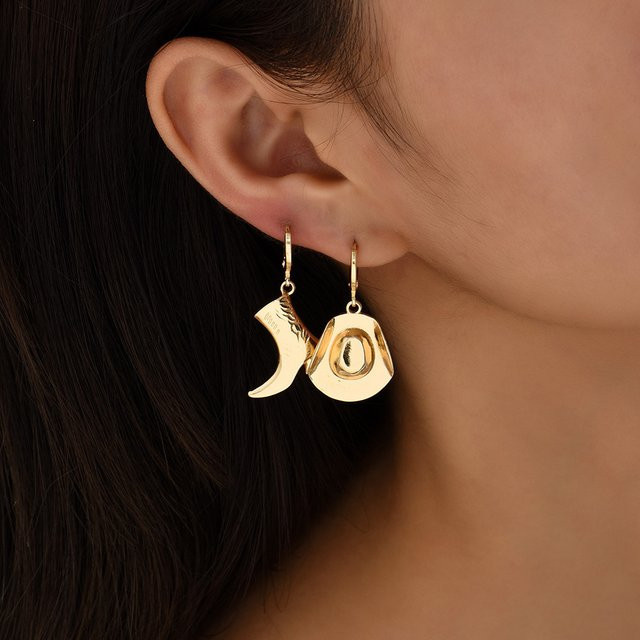 Erpels Creolen, vergoldet, Unisex, Punk - Bild 1