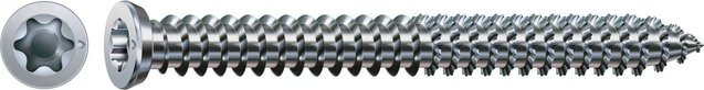 Spax Rahmenanker mit Flachsenkkopf in Silber, 18 Stück, Durchmesser: 7,5 mm, Länge: 150 mm - Bild 1