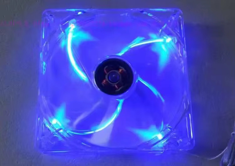 Gehäuse-Netzteilkühlventilator 14025 mit 1100 U/min und maximalem Luftdurchsatz, geräuschlos, B/T/H: 140 x 140 x 25 mm, transparent - Bild 2