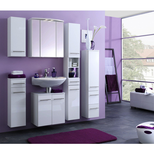 HELD MÖBEL Hängeschrank Parma in Weiss, glänzend, B/H/T: 25 x 64 x 20 cm - Bild 2