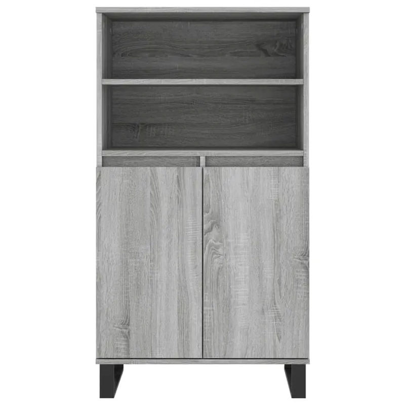 vidaXL Highboard Grau Sonoma, B/T/H: 60 x 36 x 110 cm - Bild 3