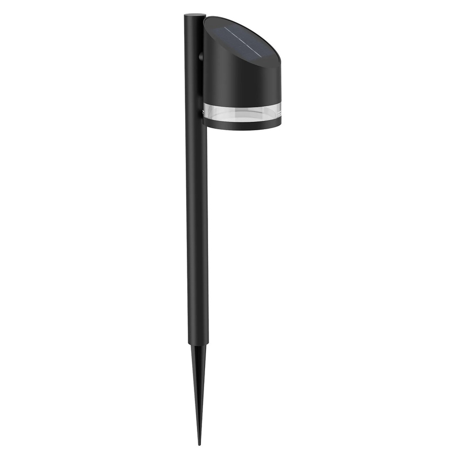 Philips Solar-Gartenleuchte Fyve LED Outdoor-Sockelleuchte mit Erdspieß in Schwarz, 1,5 W, Warmweiß, 2.700 K mit Dämmerungssensor - Bild 2