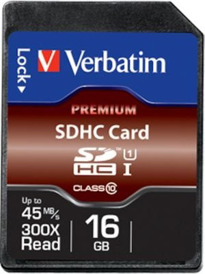 Verbatim Premium SDHC Speicherkarte Class 10 mit 16 GB in Schwarz - Bild 2
