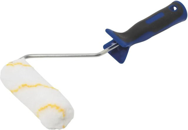 LUX-TOOLS Goldfaden-Roller mit rutschfestem 2K-Softgriff in Schwarz-Blau, Durchmesser: 12 cm - Bild 1