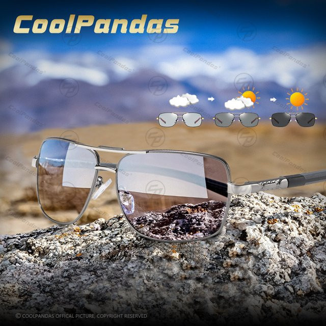 COOLPANDAS Sonnenbrille, Aluminium, polarisiert, Unisex, Vollrand - Bild 1