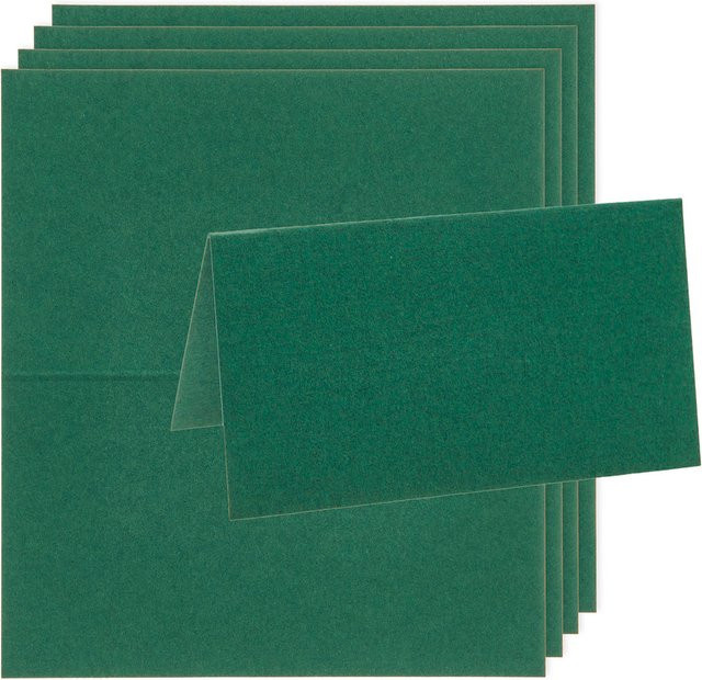 Rico Design Paper Poetry Luxury Tischkarten in Dunkelgrün - Bild 1