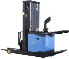 HanseLifter Schubmast Deichselstapler E-1345GS in Blau mit 1.300 kg Tragfähigkeit und 4.500 mm Hubhöhe - Bild 1
