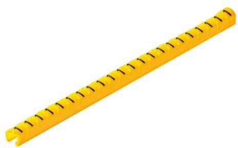 Weidmüller CLI O 10-3 GE/SW 1 MP Kennzeichnungsclip Aufdruck 1 in Gelb und Schwarz für Außendurchmesser 2 bis 3 mm - Bild 1