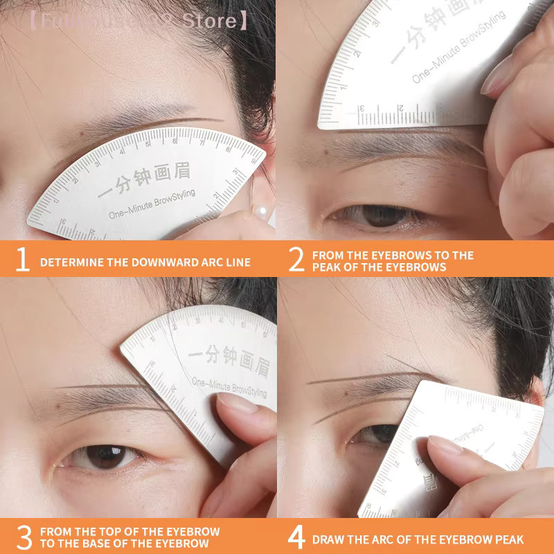 Heabety Schnellzeichnungslineal für Augenbrauen-Design, Microblading-Mapping-Tool - Bild 2