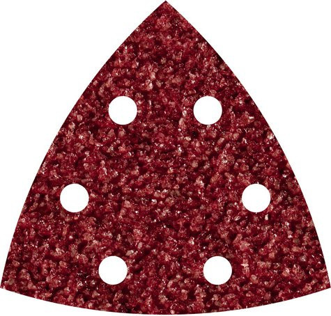 Wolfcraft Schleifblatt Set für Multischleifer, 25 Stück, rot - Bild 1