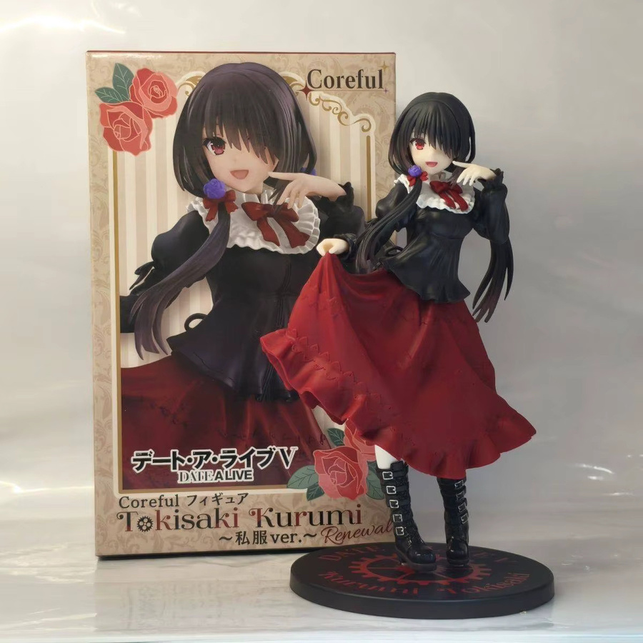 Bandai Date A Live, Kurumi Tokisaki Actionfigur, rotes Kleid, 20cm - Bild 3