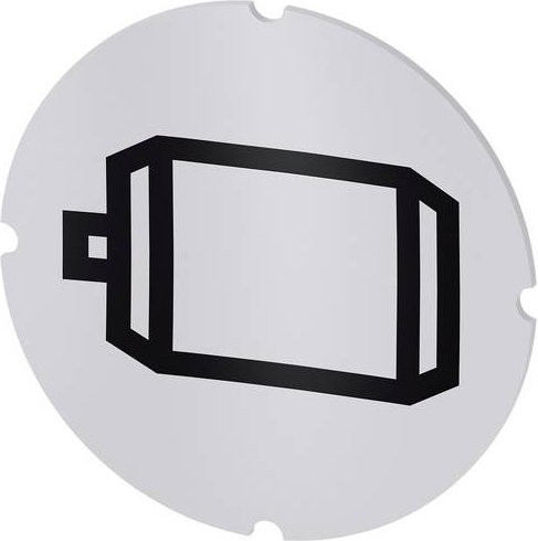 Siemens Einlegeschild 3SU1900-0AB71-0RA0 aus Kunststoff, 10 Stück, Schwarz und Weiß - Bild 1