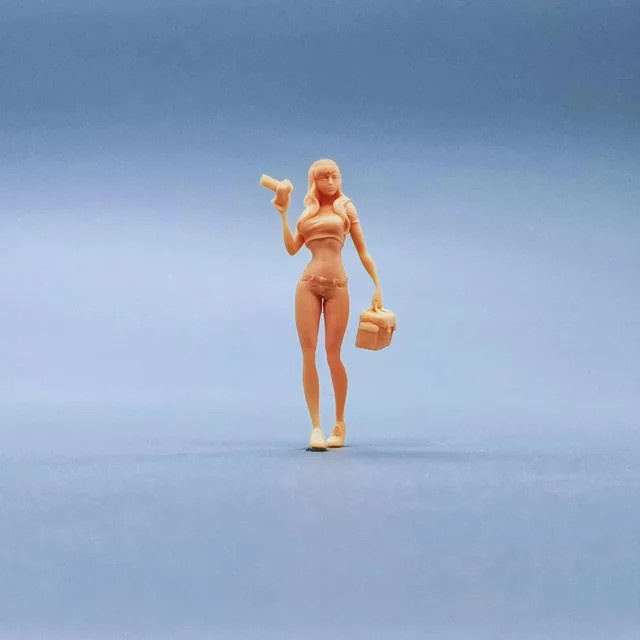 EHCMODEL Figuren Maßstab Modell, Harz, 1:64, unbemalte Miniaturen Diorama - Bild 1