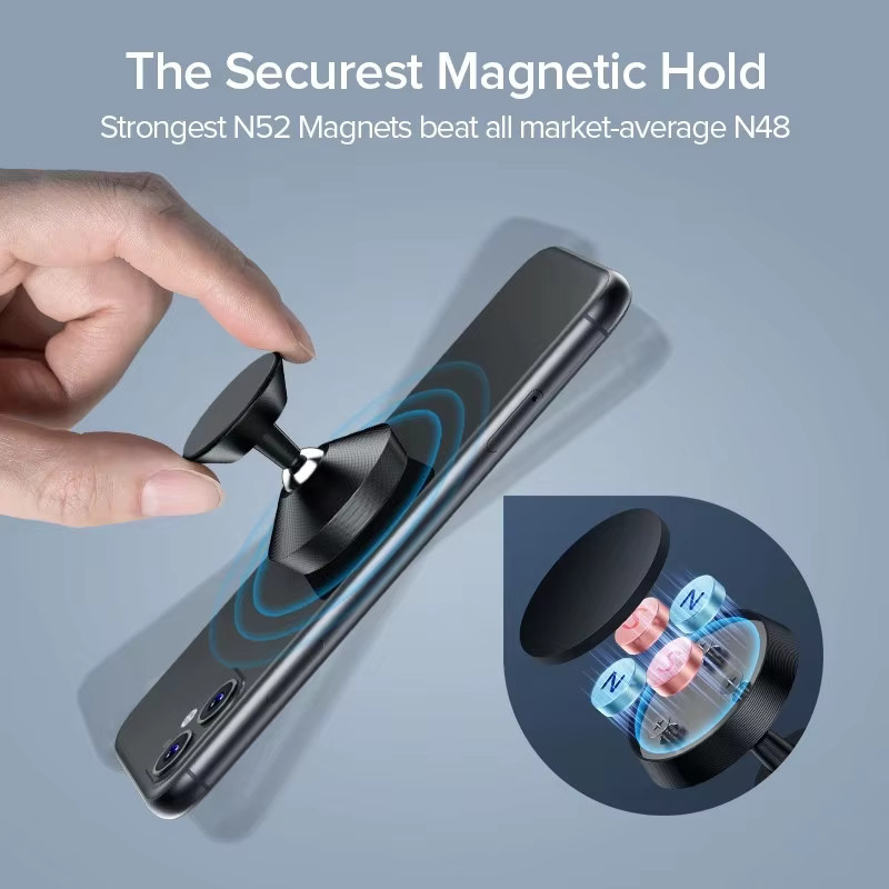 KAFNHCKA Magnetische Auto Handyhalterung für Dashboard und GPS Navigation zur Unterstützung von iPhone, Huawei und Xiaomi - Bild 2