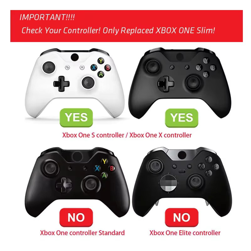 DATA FROG Matte Ersatztasten-Kit für Xbox One Slim Controller in Schwarz und Lila mit ABXY-Tasten für DIY-Reparaturen - Bild 3