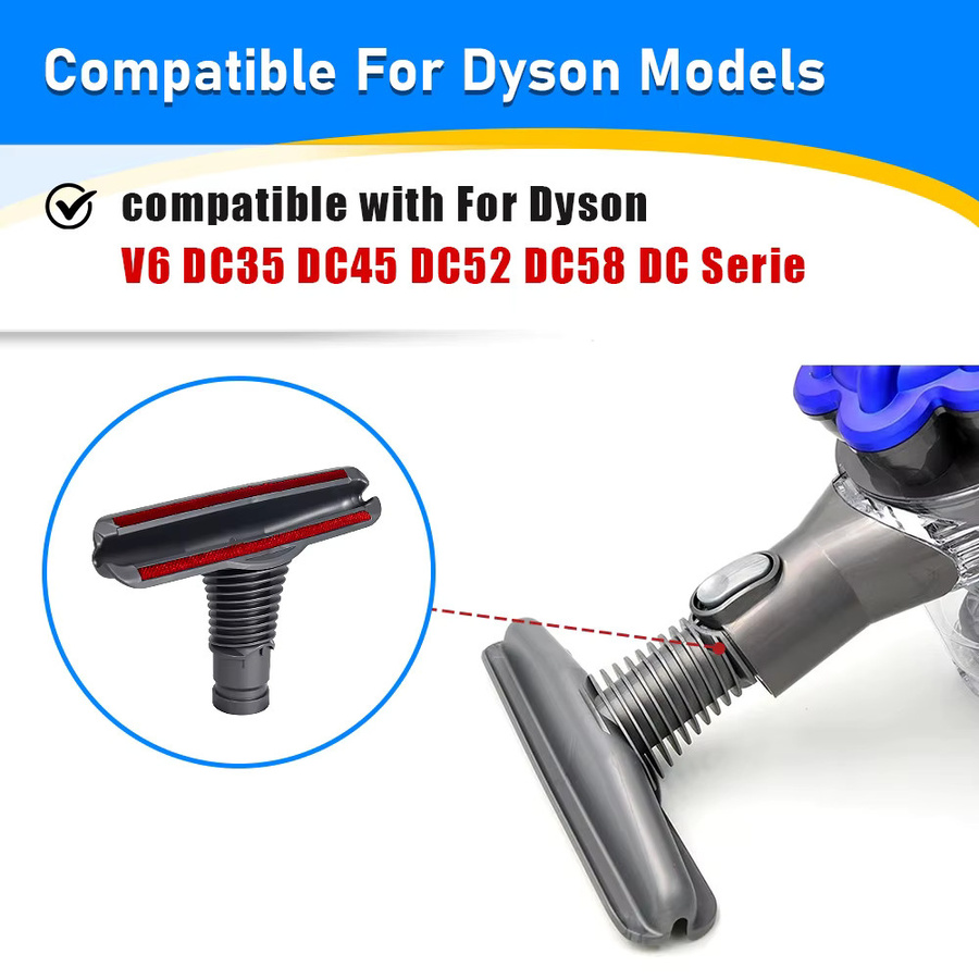 Dyson Matratzen-Bürstenkopf in Schwarz für V6 DC35 DC45 DC52 DC58 DC59 DC62 DC48 Staubsauger Zubehör - Bild 5