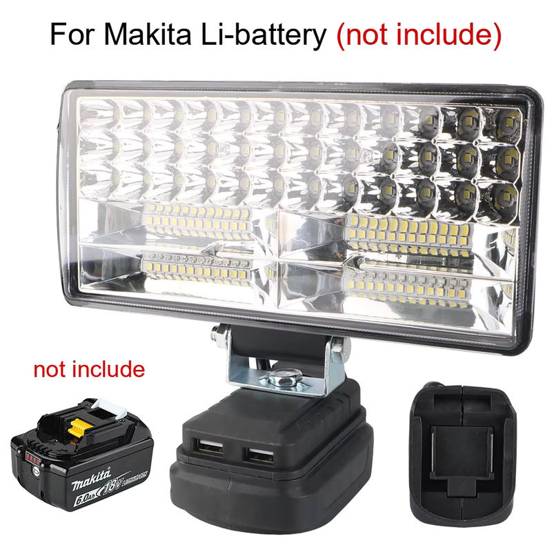 Makita LED Arbeitsleuchte und Campinglampe für 18 V Li-Batterien in Schwarz, Durchmesser: 20,32 cm - Bild 3